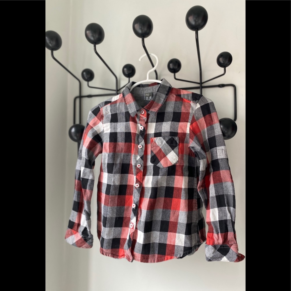 ZARA kid flannel shirt 3-4 T